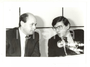 1984 MILANO POLITICA DC - Vincenzo SCOTTI e Bruno TABACCI - Foto 24x18 cm