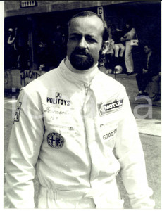 1970 ca FORMULA UNO Ritratto del pilota francese Henri PESCAROLO *Foto 18x24 cm