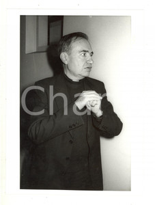 1990 ca ITALIA COSTUME - Ritratto di Gianni BAGET BOZZO (3) - Foto 18x24 cm