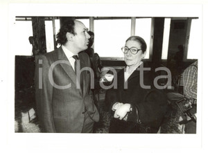 1985 ca MILANO Terrazza Martini - Leonardo e Mimma MONDADORI (2) - Foto 24x18 cm
