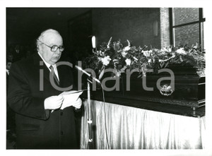 1985 MILANO Funerali Innocenzo GASPARINI - Discorso di Giovanni SPADOLINI *Foto
