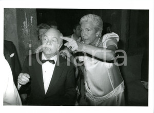 1988 VENEZIA Mostra del Cinema - Edilio RUSCONI con Maria Pia FANFANI - Foto