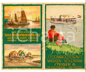1950 ca HOLLAND Steamer HAVENSTOOMBOOTDIENST round-trip VOLENDAM - MARKEN