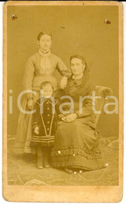 1879 VICENZA (?) Ritratto cugine BALLARDIN - BOTTENE - PIZZATI *Foto PASTROVICH