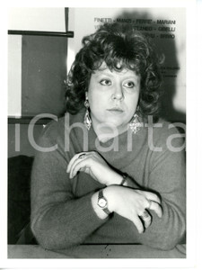 1985 ca MILANO Palazzo delle Stelline - PSI Ritratto di Daniela FERRÈ *Foto 