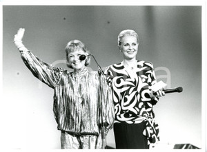 1985 FESTIVAL DI CANNES Virna LISI con June ALLYSON sul palco *Foto 24x18 cm