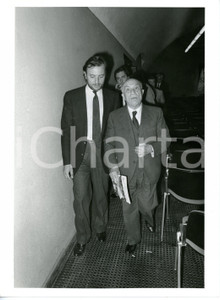 1984 MILANO 8^ Festa dell'Amicizia - Amintore FANFANI con il figlio Giorgio