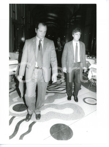 1985 ca POLITICA - PSI Bruno PELLEGRINO con Claudio MARTELLI al ristorante *Foto