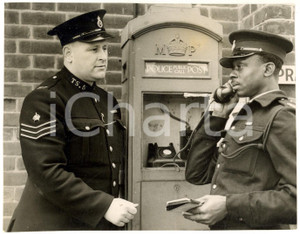 1950 LONDON Hendon Police College - Inspector DAMANING with Police call box