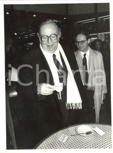 1990 ca ROMA POLITICA  - PRI Giovanni SPADOLINI al bar *Foto 18x24 cm