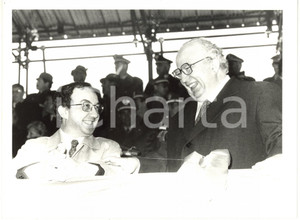 1985 ca ITALIA POLITICA - Carlo TOGNOLI e Giovanni SPADOLINI *Foto 24x18