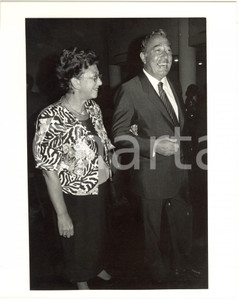 1987 VENEZIA - Direttore generale RAI Biagio AGNES e la moglie Rosa VALENTINETTI