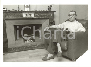 1980 ca LOSANNA Ritratto dello scrittore Georges SIMENON nel suo salotto