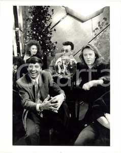 1987 SANREMO Gianni MORANDI Enrico RUGGERI Umberto TOZZI con LP - Fotografia