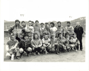 1987 ITALIA SANREMESE CALCIO con Enrico RUGGERI Gianni MORANDI Umberto TOZZI (1)