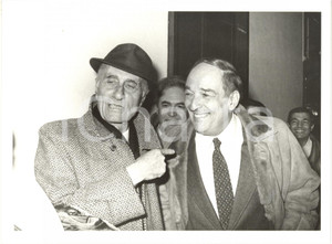 1985 Tribunale di MILANO - Indro MONTANELLI con Enzo PASSANISI *Foto 24x18
