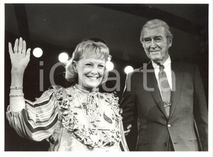 1990 ca CINEMA - James STEWART e June ALLYSON sul palco (2) *Foto 24x18
