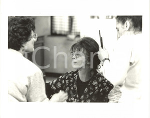 1990 ca MILANO TEATRO - Franca RAME al trucco - Ritratto (1) *Foto