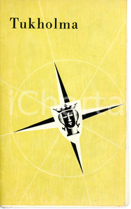 1952 TUKHOLMA Map of STOCKHOLM - Pieghevole turistico in lingua SVEDESE