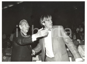 1985 ca VENEZIA Mostra del Cinema - Gérard DEPARDIEU Gian Luigi RONDI (2) *Foto