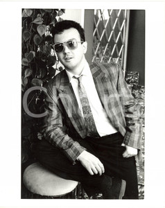 1987 FESTIVAL DI SANREMO - Ritratto di Enrico RUGGERI *Foto 20x25 cm