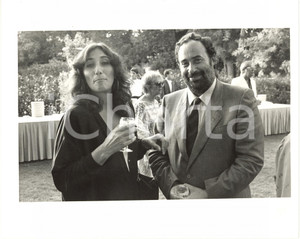1985 ca ITALIA COSTUME - Irene BIGNARDI e Ottaviano DEL TURCO a un evento *Foto