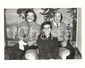 Fotografia d epoca originale 1985 MILANO Terrazza Martini  Christian DE SICA Enrico OLDOINI Lino BANFI Foto 1