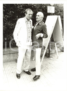 Fotografia d epoca originale 1984 VENEZIA MOSTRA DEL CINEMA  Evgenij EVTUSENKO con BALTHUS 1 Foto 18x24 1
