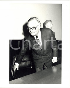 Fotografia d epoca originale 1985 SAN DONATO MILANESE  SNAM Presidente ENI Franco REVIGLIO  Ritratto Foto 1