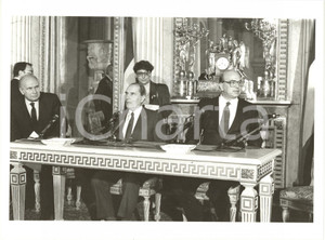 1984 MILANO POLITICA - François MITTERRAND Bettino CRAXI Gilles MARTINET *Foto