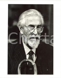 1985 ca ITALIA COSTUME - Scrittore Mario SOLDATI - Ritratto con sigaro (4) Foto 