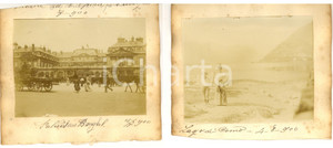 1900 PARIS Palais Royal  con folla e carrozze - Famiglia al Lago di Como 2 foto