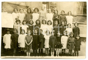 1940 ca MILANO Istituto SCHIAPARELLI (?) - Ritratto di classe femminile - Foto