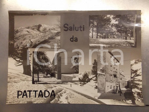 1960 ca PATTADA (SS) Vedutine con la neve - Bozzetto per cartolina 43x30