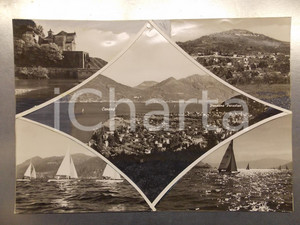 1960 ca MACCAGNO Regata barche a vela *Bozzetto preparatorio per cartolina 38x27
