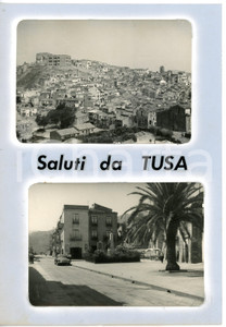 1960 ca TUSA (ME) Veduta panoramica *Bozzetto preparatorio per cartolina 19x27