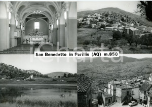 1960 ca SAN BENEDETTO IN PERILLIS (AQ) *Bozzetto preparatorio cartolina 30x21 cm
