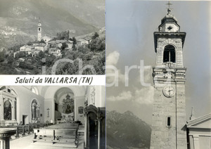 1960 ca VALLARSA (TN) Chiesa di SAN VIGILIO - Bozzetto per cartolina 30x21 cm