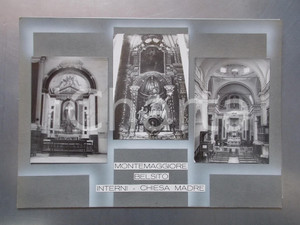 1960 ca MONTEMAGGIORE BELSITO Chiesa Madre *Bozzetto per cartolina 37x26 cm