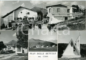 Stampa, bozzetto originale 1960 ca PIAN DELLE BETULLE Chiesa 5Â° Alpini Battaglione Morbegno Bozzetto 30x21 1