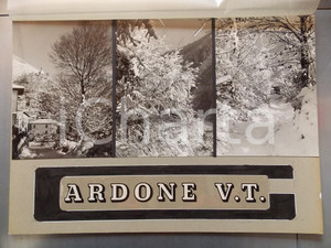 1960 ca GARDONE VAL TROMPIA (BS) Panorama innevato *Bozzetto per cartolina 50x35