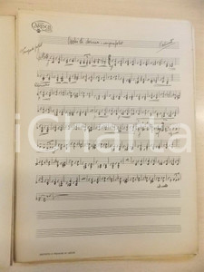 1935 ca Mario MARIOTTI Occhi di donna - Spartito manoscritto AUTOGRAFO 26 pp.