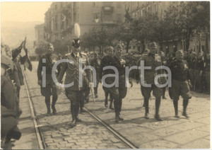 1940 ca WW2 COMO (?) Parata con gerarchi fascisti e alti ufficiali - Foto 15x10