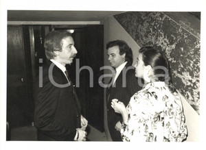 1985 ca FESTIVAL DI SANREMO Cristiano MINELLONO Jerry CALA' Marina SUMA (1) Foto  Fotografia d'agenzia.CONDIZIONI: GFORMATO: 24x18 cm     originale e autentica 1