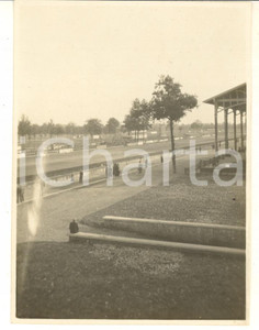Fotografia d epoca originale 1924 MONZA Autodromo Nazionale  Veduta con auto in corsa 2 Foto 8x11 cm 1