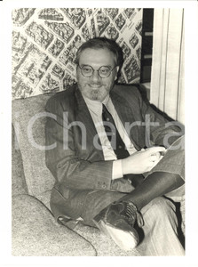 1985 ca MILANO Giornalista Piero OSTELLINO a un evento (1) Foto 18x24 cm
