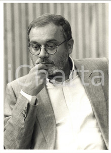 1985 ca MILANO Giornalista Piero OSTELLINO - Ritratto (1) Foto 18x24 cm