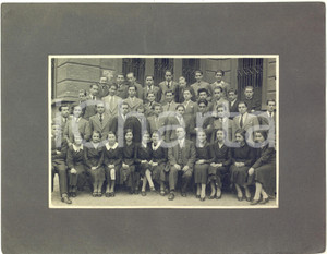 1930 ca MILANO Istituto Tecnico SCHIAPARELLI - Ritratto di classe - Foto VICINO