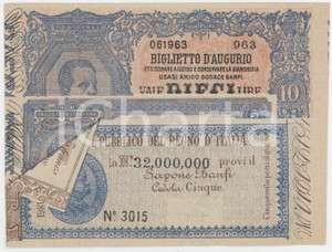 1910 ca MILANO - Sapone BANFI *Biglietto pubblicitario 11x8 cm