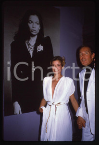 Fotografia d'epoca originale 35mm vintage slide* 1985ca COSTUME Bianca JAGGER - Ritratto (3) 1